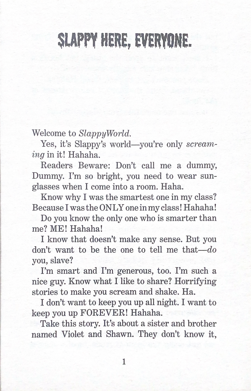 Goosebumps Slappy World Attack of the Jack!