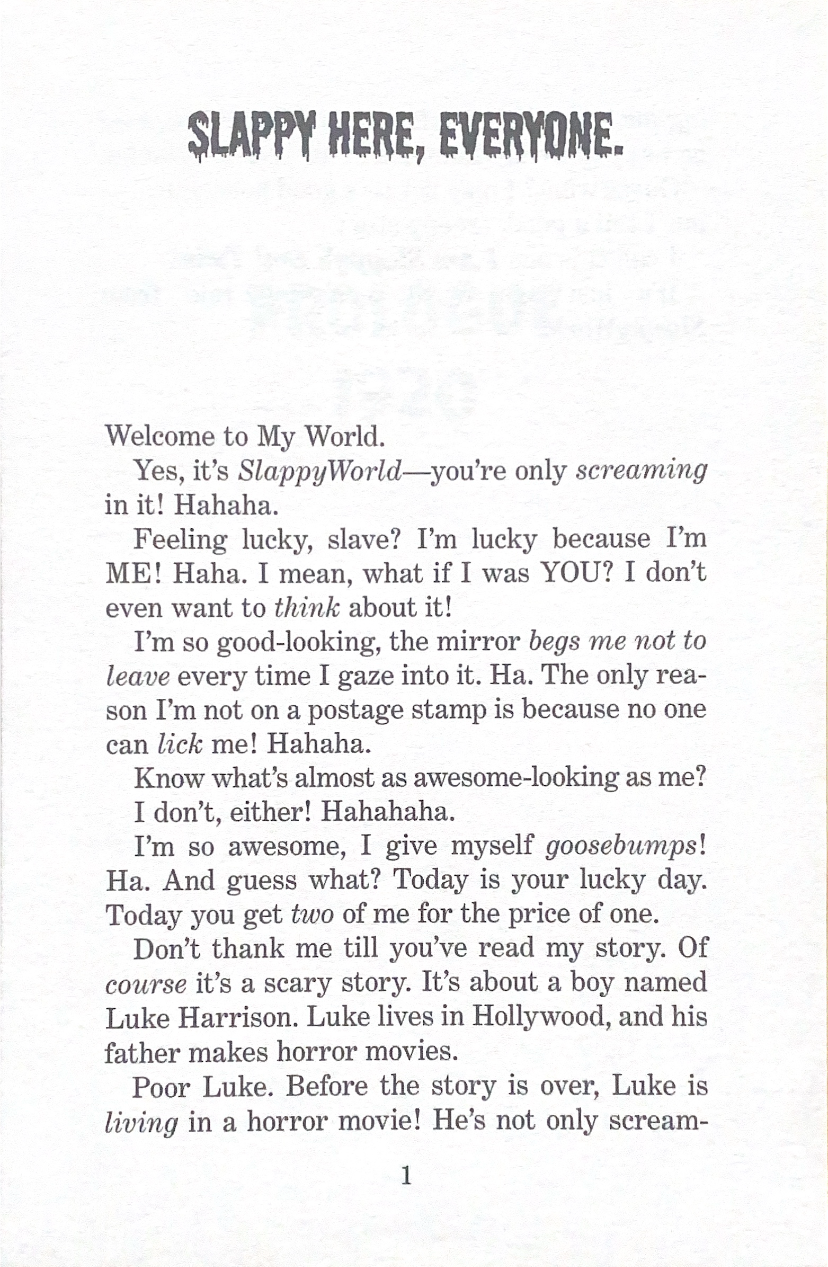 Goosebumps Slappy World I Am Slappy's Evil Twin