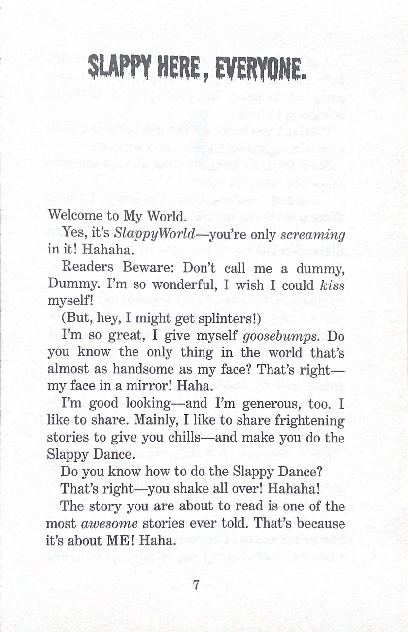 Goosebumps Slappy World Slappy Birthday To You