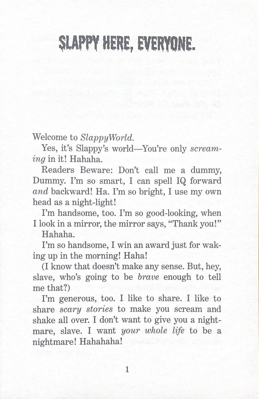 Goosebumps Slappy World Please Do Not Feed the Weirdo