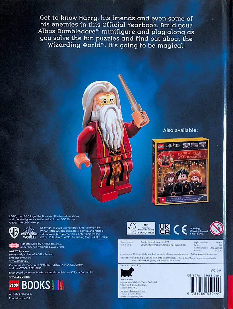 LEGO Harry Potter Official Yearbook 2024 - with Dumbledore Minifigure